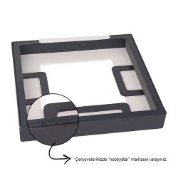 Yapışkanlı Sök Tak Paspartulu Pola Çerçeveler - 3'lü Paket - 9