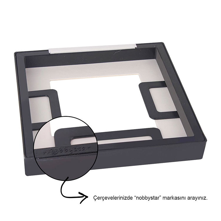 Yapışkanlı Sök Tak Paspartulu Pola Çerçeveler - 3'lü Paket - 9