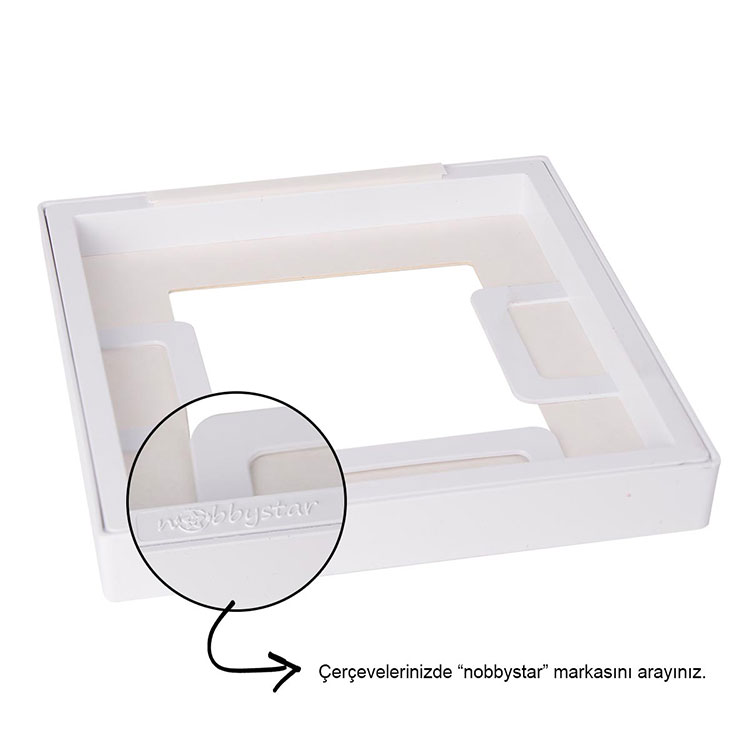 Yapışkanlı Sök Tak Paspartulu Pola Çerçeveler - 3'lü Paket - 19