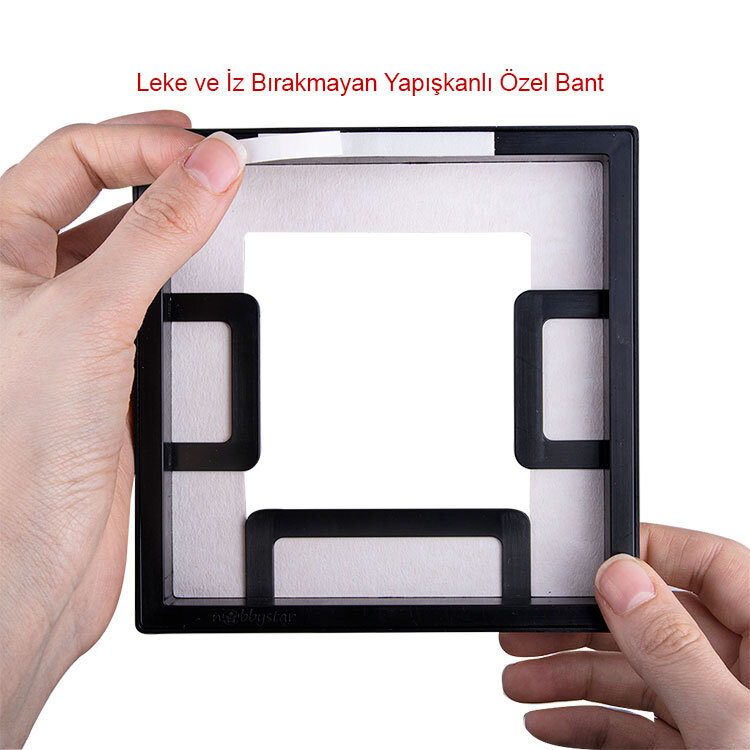 Yapışkanlı Sök Tak Paspartulu Pola Çerçeveler - 3'lü Paket - 10