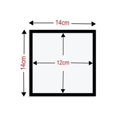 Yapışkanlı Sök Tak Pola Çerçeveler 12x12cm - 3'lü Paket - 4