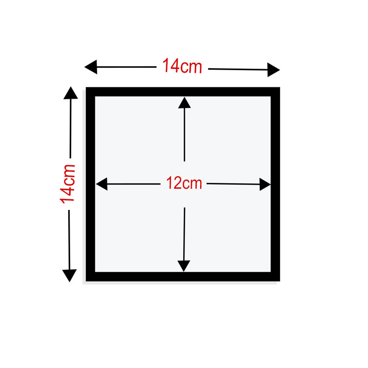 Yapışkanlı Sök Tak Pola Çerçeveler 12x12cm - 3'lü Paket - 4