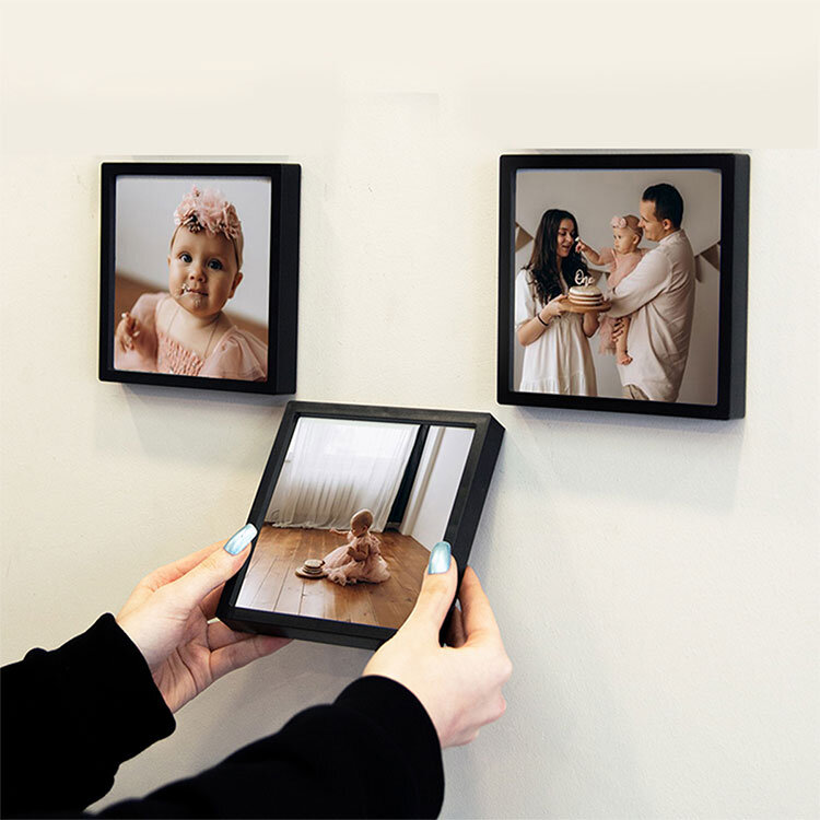 Yapışkanlı Sök Tak Pola Çerçeveler 12x12cm - 3'lü Paket - 2