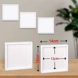 Yapışkanlı Sök Tak Pola Çerçeveler 12x12cm - 5'li paket - Thumbnail