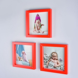 Yapışkanlı Sök Tak Renkli Pola Çerçeveler - 3'lü Paket - 4