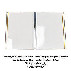 Yapışkanlı Süet Fotoğraf Albümü 15 Yaprak - 30x37cm - NobbyStar (1)