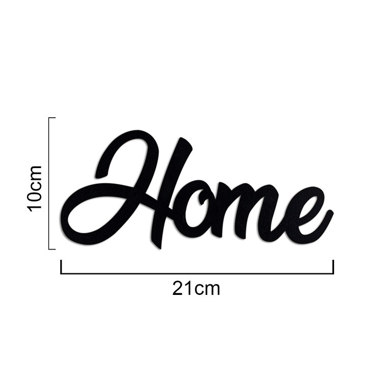 Yapışkanlı Sweet Home Ahşap Duvar Yazısı - Kutulu - 4