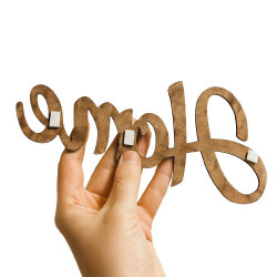 Yapışkanlı Sweet Home Ahşap Duvar Yazısı - Kutulu - 6