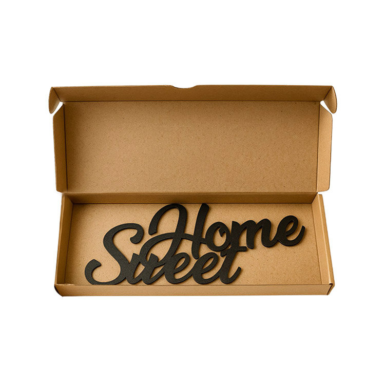Yapışkanlı Sweet Home Ahşap Duvar Yazısı - Kutulu - 7