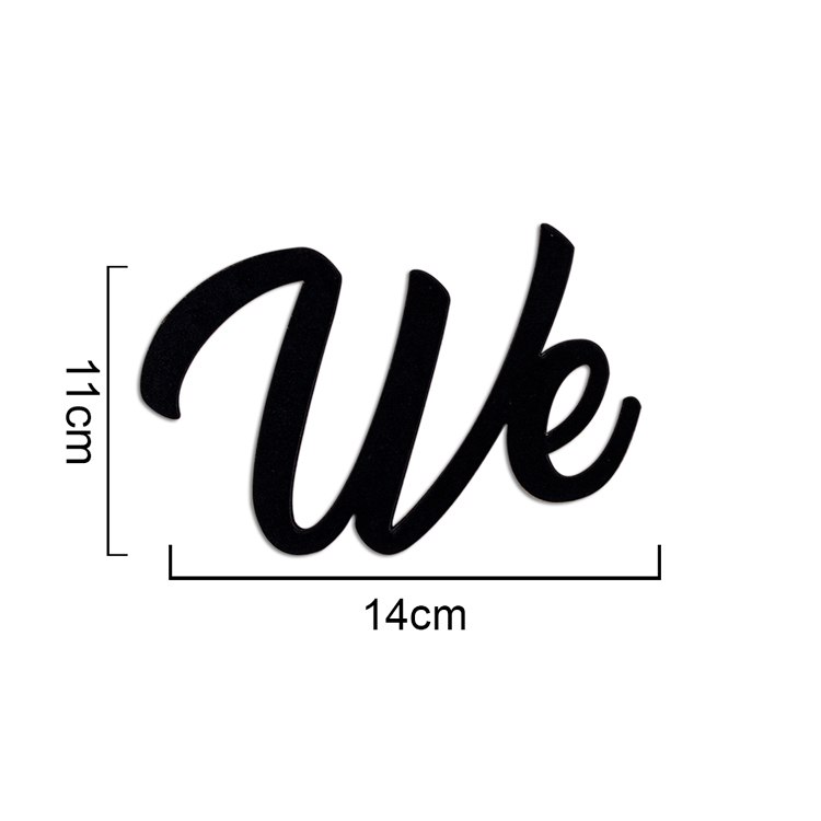 Yapışkanlı We Are Together Ahşap Duvar Yazısı - Kutulu - 4