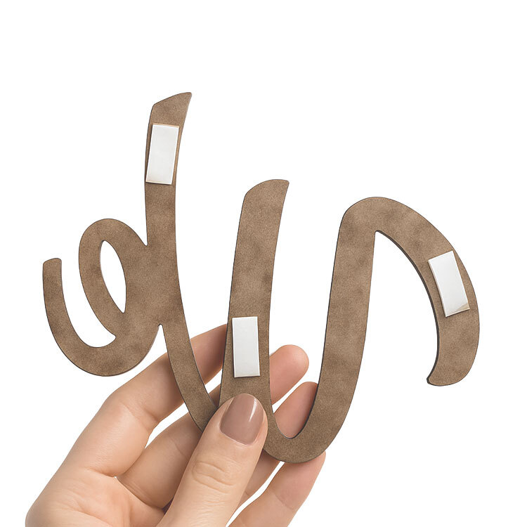 Yapışkanlı We Are Together Ahşap Duvar Yazısı - Kutulu - 8