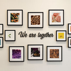 Yapışkanlı We Are Together Ahşap Duvar Yazısı - Kutulu - NobbyStar (1)