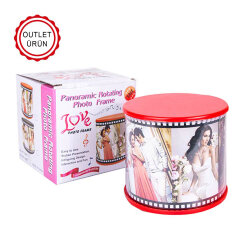 Yellow Rotating Cylinder Photo Frame - NobbyStar