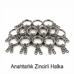 Yuvarlak Açacaklı Anahtarlık Buton Malzeme Seti 44mm - 100 Adet - 7