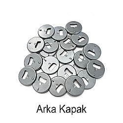 Yuvarlak Açacaklı Anahtarlık Buton Malzeme Seti 50mm - 100 Adet - 5