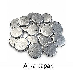 Yuvarlak Anahtarlıklı Buton Malzeme Seti 44mm - 100 Adet - 6