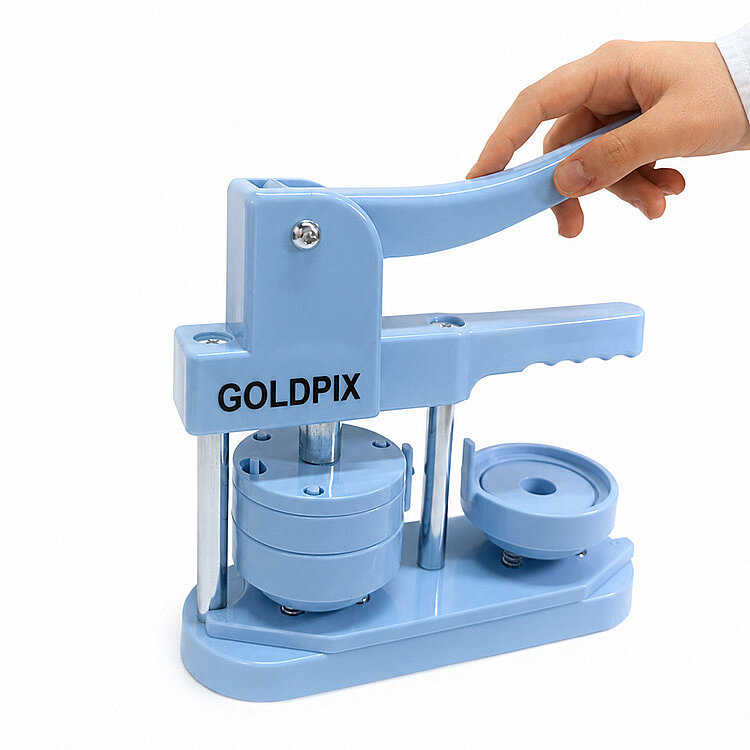 Yuvarlak Buton Rozet Pres Baskı Makinesi - 58mm - 6
