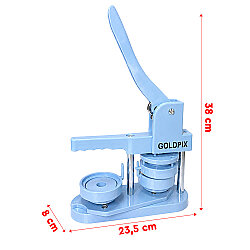 Yuvarlak Buton Rozet Pres Baskı Makinesi - 58mm - 7