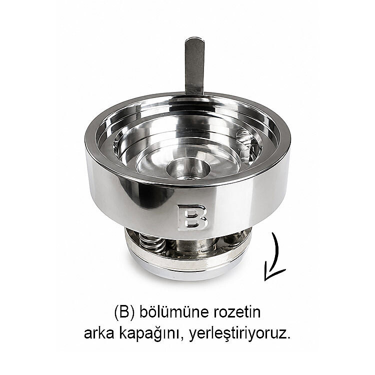 Yuvarlak Buton Rozet Kalıbı - 44mm - 3