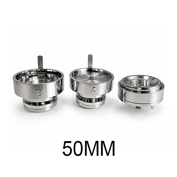 Yuvarlak Buton Rozet Kalıbı - 50mm - 1