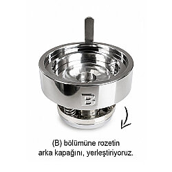 Yuvarlak Buton Rozet Kalıbı - 58mm - 3