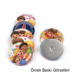 Yuvarlak Buton Rozet Magnetli Set - 100 adet - NobbyStar (1)