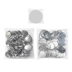 Yuvarlak Buton Rozet Malzeme Seti - 100 adet - NobbyStar