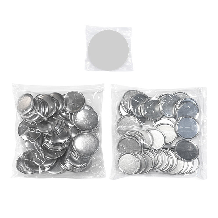 Yuvarlak Buton Rozet Malzeme Seti - 100 adet - 1