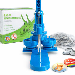 Yuvarlak Buton Rozet Pres Baskı Makinesi - 7