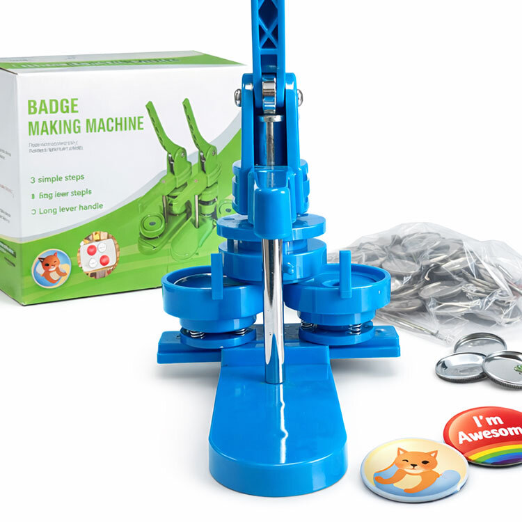 Yuvarlak Buton Rozet Pres Baskı Makinesi - 7