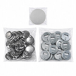 Yuvarlak Magnetli Açacak Buton Malzeme Seti 50mm - 100 Adet - 4