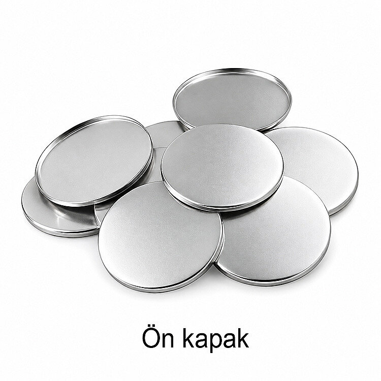 Yuvarlak Magnetli Açacak Buton Malzeme Seti 50mm - 100 Adet - 5