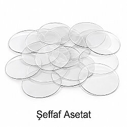Yuvarlak Magnetli Açacak Buton Malzeme Seti 50mm - 100 Adet - 6