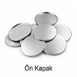 Yuvarlak Rozet Malzeme Seti 44mm - 100 Adet - 5